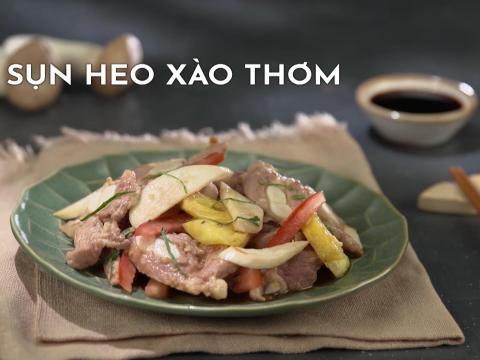 Sun heo xao thom Sụn heo xào thơm