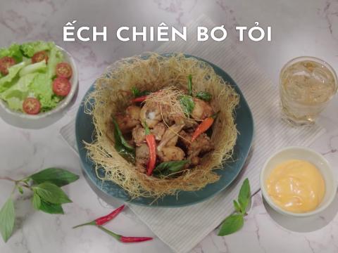 Ech chien bo toi Ếch chiên bơ tỏi