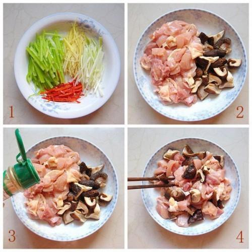 15 phút có ngay gà hấp nấm ngon ngỡ ngàng