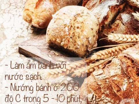 3 meo vat tai sinh o banh mi iu thanh nong gion nhu moi ra lo 3 mẹo vặt "tái sinh" ổ bánh mì ỉu thành nóng giòn như mới ra lò