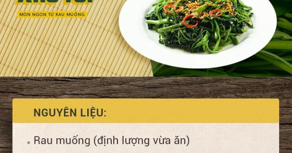 5 món ngon từ rau muống lại chế biến cực dễ bạn nhất định không thể bỏ qua