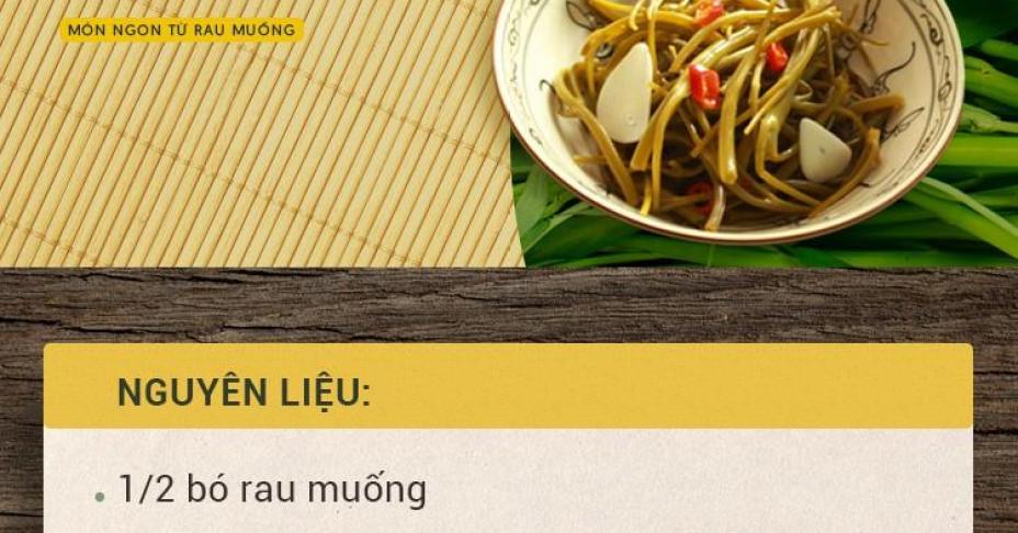 5 món ngon từ rau muống lại chế biến cực dễ bạn nhất định không thể bỏ qua