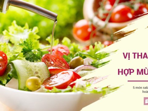 5 mon salad huong vi thanh mat chuan vi de an trong mua 5 món salad hương vị thanh mát, chuẩn vị để ăn trong mùa Xuân