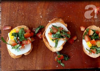 5 phút làm bánh mì áp chảo ăn sáng ngon miệng đủ chất