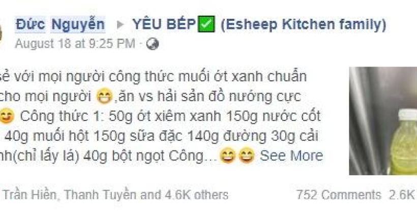 8x chia sẻ cách làm muối ớt xanh chấm đồ nướng, hải sản ngon miễn chê mà cực dễ dàng khiến cộng đồng mạng “sốt xình xịch” suốt mấy ngày qua