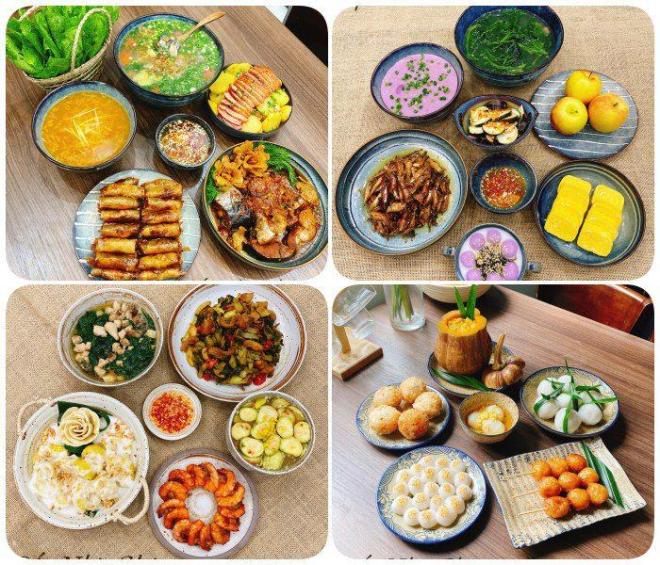 8X khoe hơn 30 mâm cơm đẹp như của đầu bếp, bố chồng suốt ngày khen “nấu gì cũng ngon”