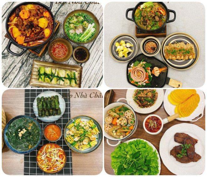 8X khoe hơn 30 mâm cơm đẹp như của đầu bếp, bố chồng suốt ngày khen “nấu gì cũng ngon”