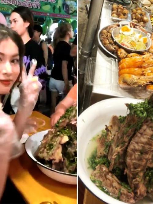 Á hậu Ngọc Thảo là người có đam mê khám phá ẩm thực, nếm nhiều món ăn mới lạ ở mỗi nơi mà cô đặt chân qua.