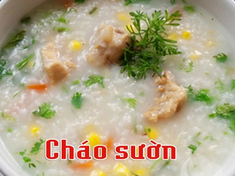 am bung voi chao suon thom ngon Ấm bụng với cháo sườn thơm ngon