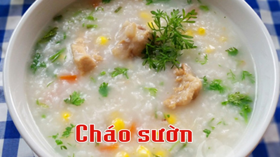 Ấm bụng với cháo sườn thơm ngon