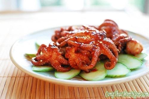 Bạch tuộc nướng kiểu Hàn Quốc