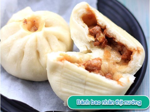 banh bao nhan thit nuong bbq ngon la Bánh bao nhân thịt nướng BBQ ngon lạ