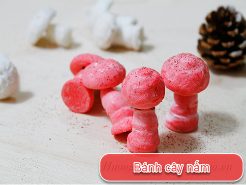Bánh cây nấm vừa ngon lại dễ thương cho mùa Giáng sinh