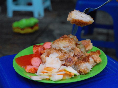 banh chung ran bao dong ve Bánh chưng rán báo đông về