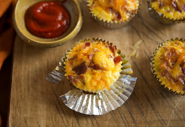 Bánh cupcake mặn cho bữa sáng