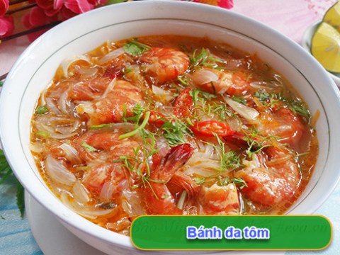 banh da tom nong hoi de an cho bua sang Bánh đa tôm nóng hổi, dễ ăn cho bữa sáng