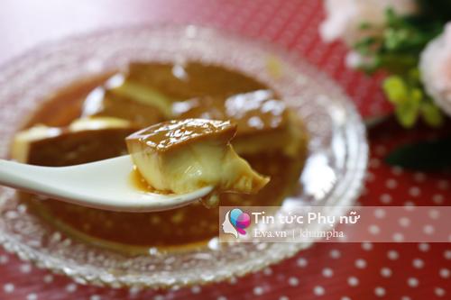 Bánh flan caramel mềm mịn, thanh mát cuối tuần