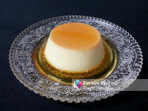 Bánh flan caramel mềm mịn, thanh mát cuối tuần