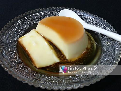 Bánh flan caramel mềm mịn, thanh mát cuối tuần