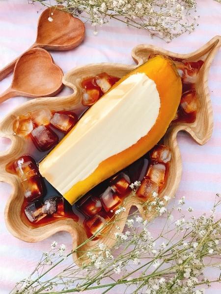 Bánh flan hấp bí đỏ tráng miệng bữa tối