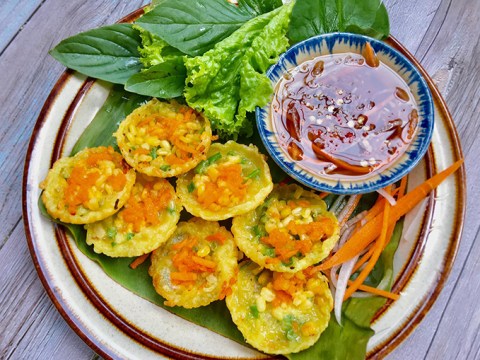 banh khot chay 2 Bánh khọt chay