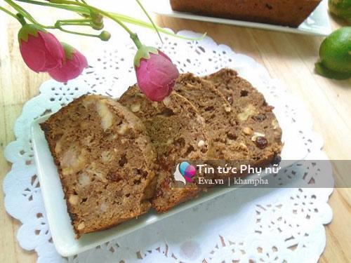 Bánh mì chuối thơm ngon, đủ dưỡng chất cho bữa sáng