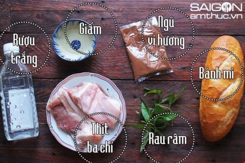 Bánh mì heo quay giòn rụm, hấp dẫn