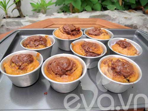 Bánh muffin chuối ngon chảy nước miếng!