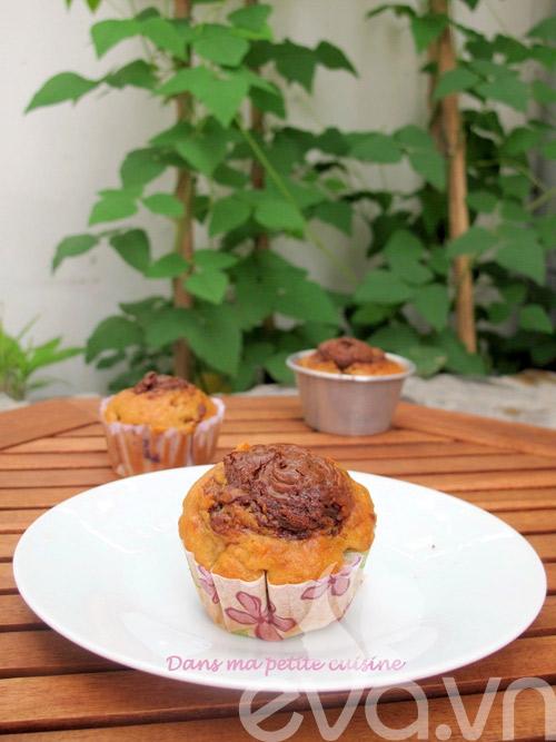 Bánh muffin chuối ngon chảy nước miếng!