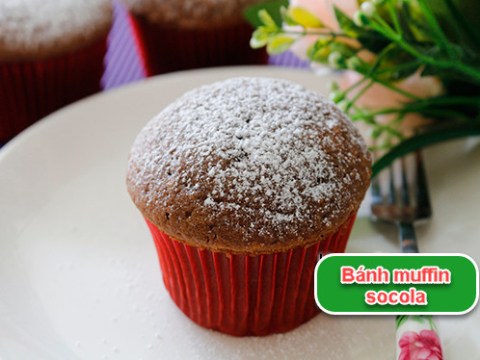 banh muffin socola thom ngon mem Bánh muffin socola thơm ngon mềm xốp