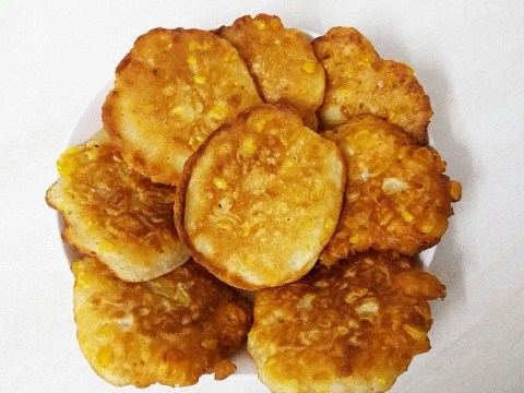 banh ngo sua chien Bánh ngô sữa chiên