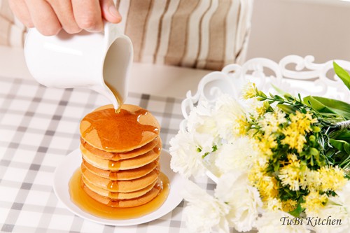 Bánh pancake thơm nức mũi cho cả nhà bữa sáng