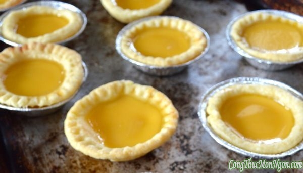 Bánh tart trứng ngon thèm chảy nước miếng