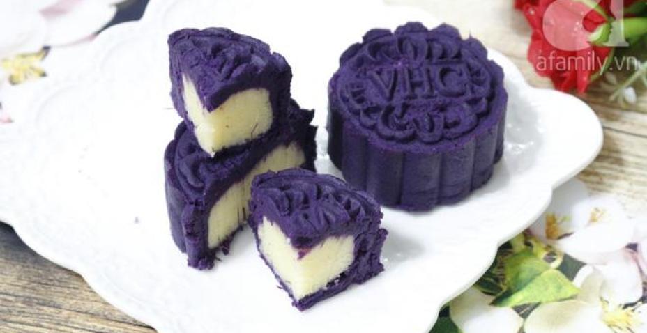 Bánh trung thu khoai lang tím vừa đẹp mắt lại rất ngon miệng