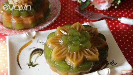 Bánh Trung thu rau câu vị cà trà xanh ăn nhanh kẻo hết!