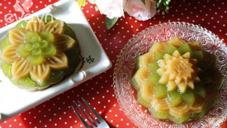 Bánh Trung thu rau câu vị cà trà xanh ăn nhanh kẻo hết!