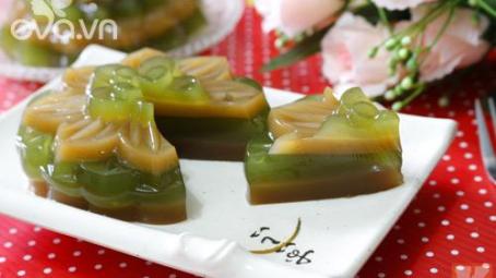 Bánh Trung thu rau câu vị cà trà xanh ăn nhanh kẻo hết!