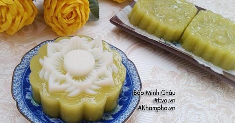 Bánh trung thu thạch rau câu vị bơ nhân cốt dừa lạ miệng dễ làm