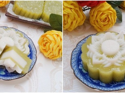 banh trung thu thach rau cau vi bo nhan cot dua la mieng de lam Bánh trung thu thạch rau câu vị bơ nhân cốt dừa lạ miệng dễ làm