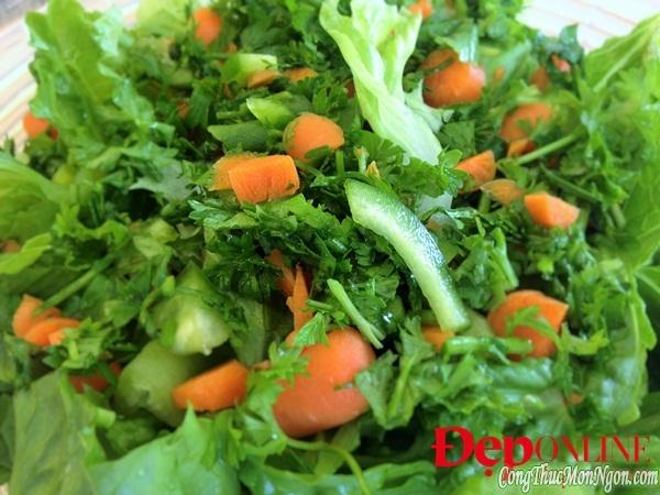 Bảo quản rau củ làm salad vài ba ngày vẫn tươi