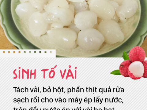 bien tau vai thieu nham chan thanh mon trang mieng dac sac Biến tấu vải thiều nhàm chán thành món tráng miệng đặc sắc