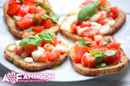 Bruschetta: Ăn bánh mỳ tuyệt ngon theo kiểu Ý