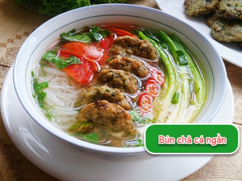 bua sang hap dan la mieng voi bun cha ca ngan Bữa sáng hấp dẫn, lạ miệng với bún chả cá ngần