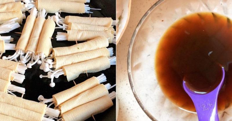 Bữa tối muốn thanh nhẹ mà đủ chất thì làm ngay món váng đậu cuộn nấm cực ngon này thôi!