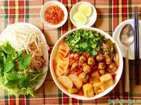 bun chay hue hap dan cho bua sang Bún chay Huế hấp dẫn cho bữa sáng