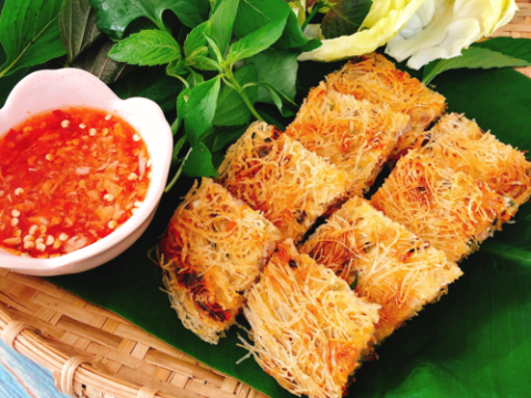 bun gao chien gion Bún gạo chiên giòn