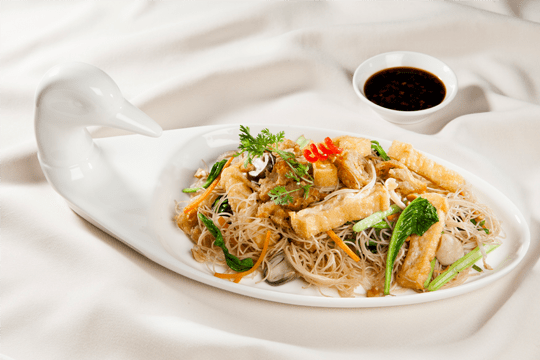 Bún gạo xào rau củ