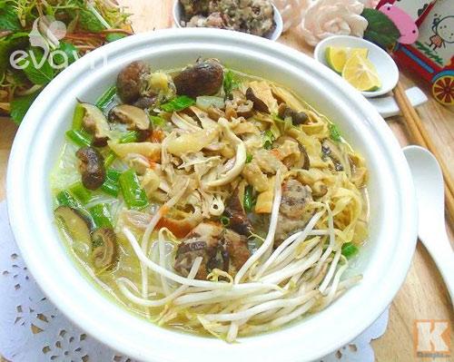 Bún mọc, thịt gà đơn giản mà ngon cho bữa sáng