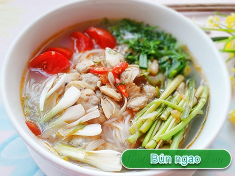 bun ngao nong hoi cho bua sang Bún ngao nóng hổi cho bữa sáng