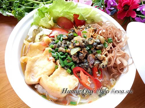 Bún ốc thơm ngon, giòn sần sật hấp dẫn ngày mới